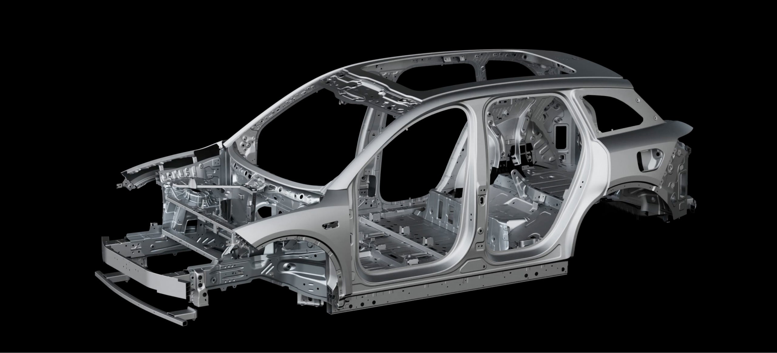 Carrosserie van hoogwaardig staal en aluminium