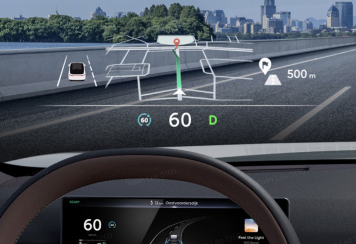 The 16.3-inch new HUD