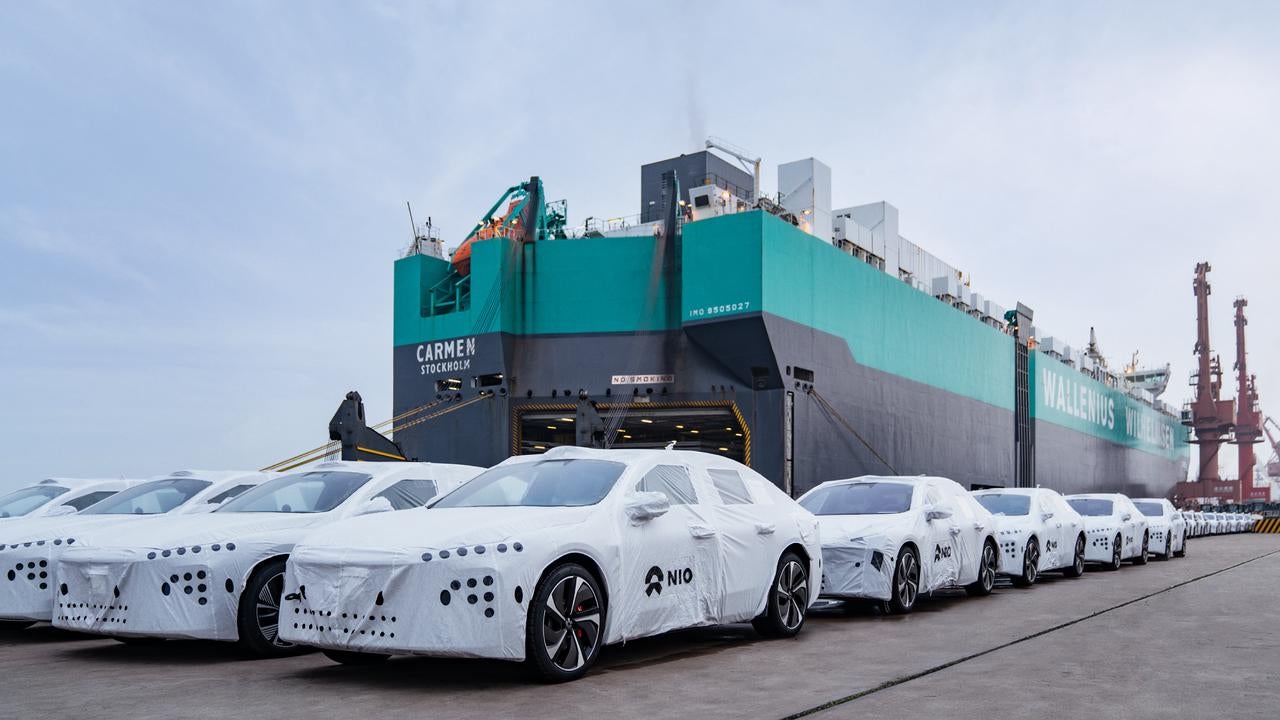 NIO ET7 sets sail for Europe