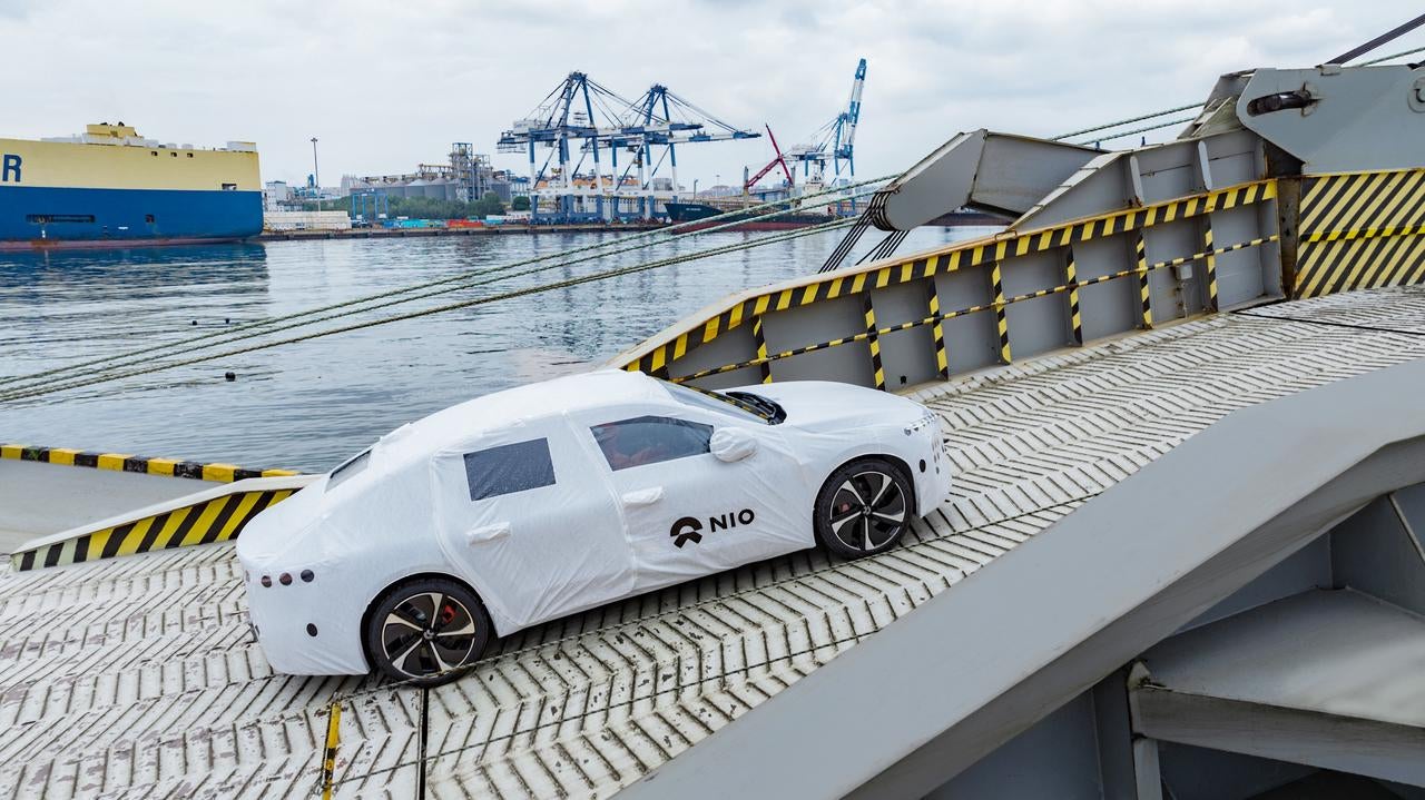 NIO ET7 sets sail for Europe