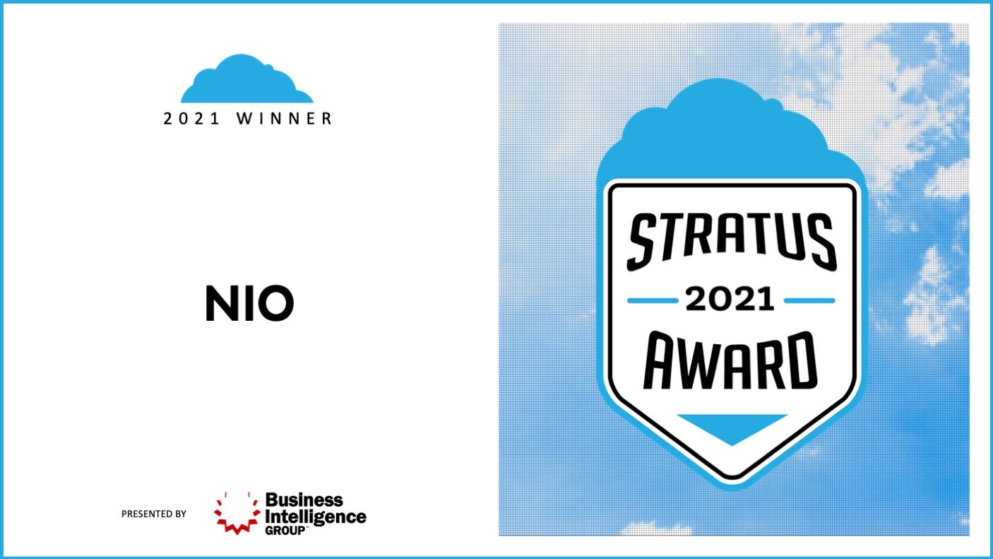 NIO wins 2021 Stratus award