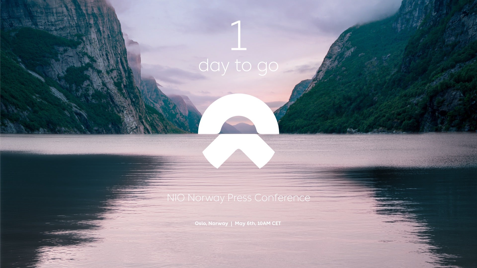 1 day until NIO Norway press conference