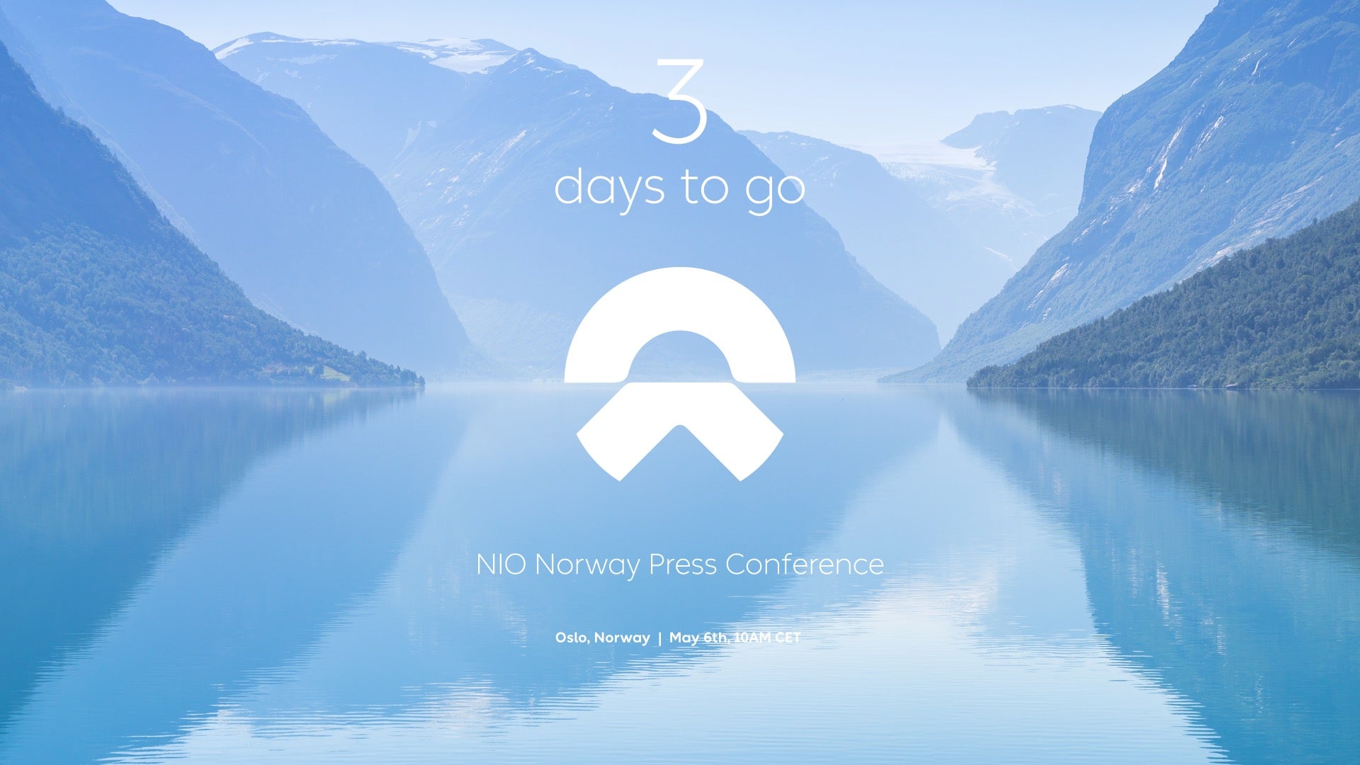 3 days until NIO Norway Press Conference