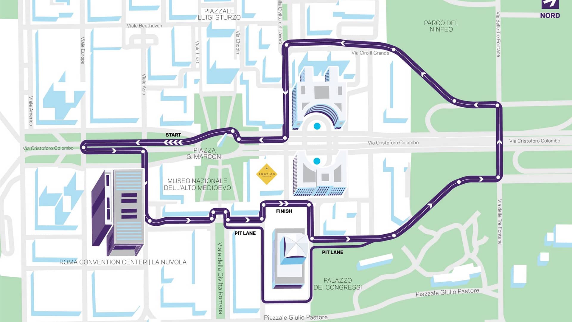 Formula E Rome Map