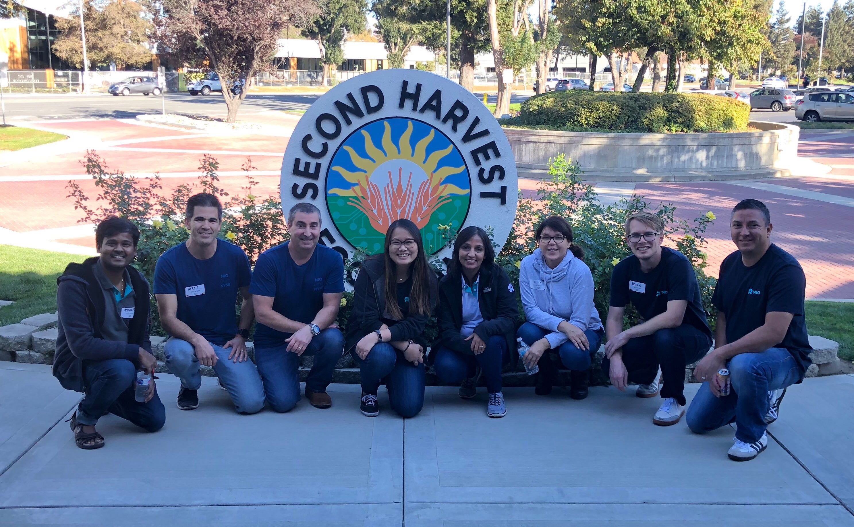 From left to right: Omnaath Gupta, Matt Iijima, Greg White, Kristine Vu, Sapna Todwal, Olivia Delgado, Sean Hall, and Rogelio Ramos