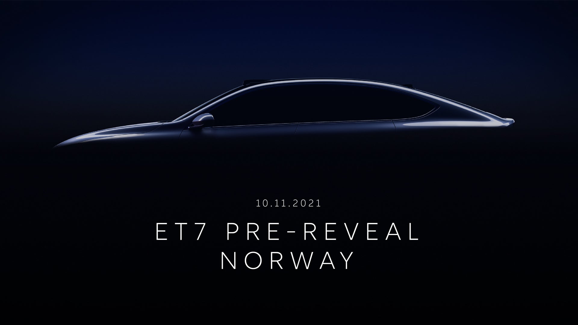NIO ET7 kommer til Norge