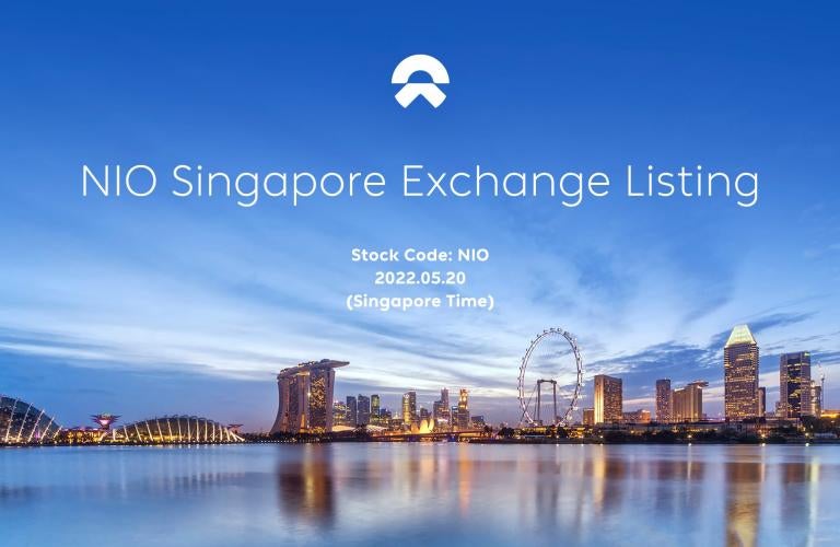 NIO Debuts in Singapore as the First Auto Company Listed on Three Exchanges